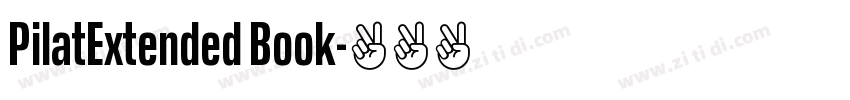 PilatExtended Book字体转换